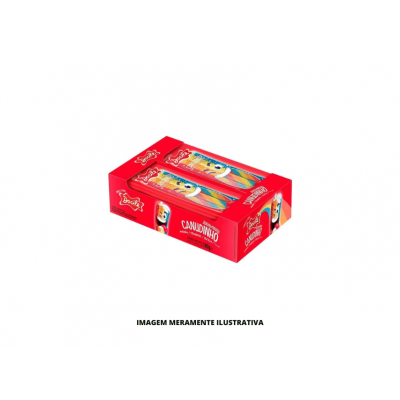 BALA GEL CANUDINHO MORANGO ACIDO COLORIDA DOCILE 1X12X15G